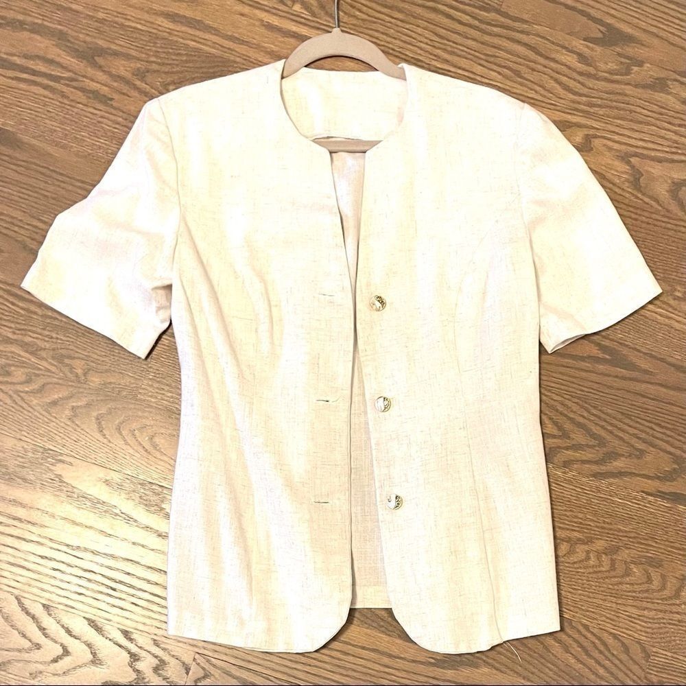 Vintage button down shirt sleeve jacket